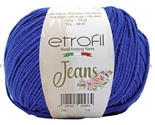 JEANS № 19 - синій Etrofil бавовна-акрил нитки пряжа для в"язання Етрофил WB00715 фото