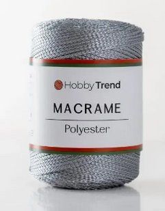Пряжа Macrame №3 Hobbi Trend № 2001/061 світло-сірий Etrofil Туреччина WB01745 фото