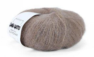 Мохер на шовку Silk Mohair №14044 - тауп Сілк Мохер LANA GATTO (Італия) WB01642 фото