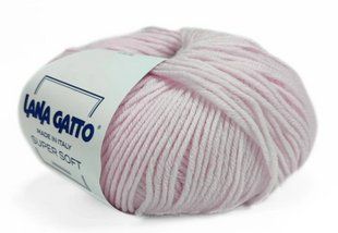Super Soft № 13210 - рожевий мериносова пряжа для в"язання Супер Софт Lana Gatto Італія WB01228 фото