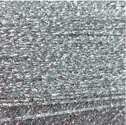 Пряжа New Glitter Lano Gatto Нью Гліттер Італія № 8592 срібло WB00387 фото