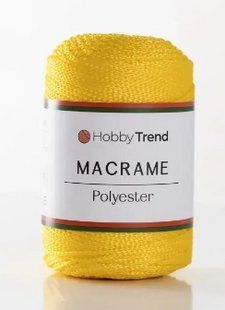 Пряжа Macrame №3 Hobbi Trend № 2001/059 жовтий Etrofil Туреччина WB01746 фото