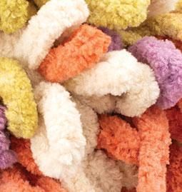 Нитки пряжа для в'язання велюрова плюшева петлями PUFFY FINE COLOR пуффи Файн Колор № 6519 WB01158 фото