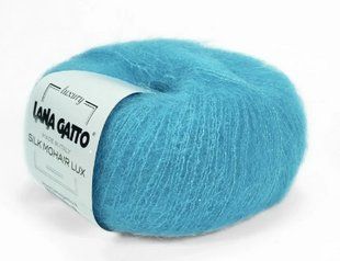 Silk Mohair Lux № Lana Gatto 30485 - бірюза Сілк мохер люкс Лана Гатто Італія WB01605 фото