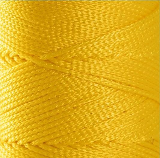 Пряжа Macrame №3 Hobbi Trend № 2001/059 жовтий Etrofil Туреччина WB01746 фото