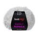 Пряжа букле CURLY ALPACA Knitme Курлі Альпака Кнітмі № КС 01 білий WB00422 фото 1