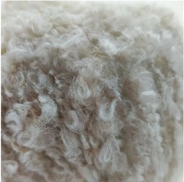 Пряжа букле CURLY ALPACA Knitme Курлі Альпака Кнітмі № КС 02 молоко WB00450 фото