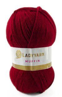 Акрилова пряжа Muffin № AHB005 буряковий Маффін нитки для в"язания WB00554 фото