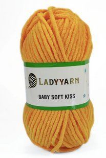 Пряжа Baby Soft Kiss Lady Yarn PLO90 плюшова велюрова пряжа WB01705 фото