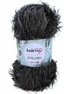 Пряжа Eyelash № 55 сірий "травка" Айлеш Knetme нитки для в"язання WB00491 фото