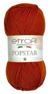 Пряжа Popstar № 72006 - терракот Попстар Etrofil напіввовна 25% WB01113 фото