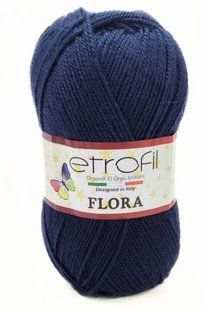 Пряжа для в"язання акрилова Flora № 75024 - синій Etrofil Флора WB01363 фото