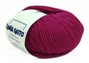 Super Soft № 13976 - рожевий мериносова пряжа для в"язання Супер Софт Lana Gatto Італія WB01231 фото
