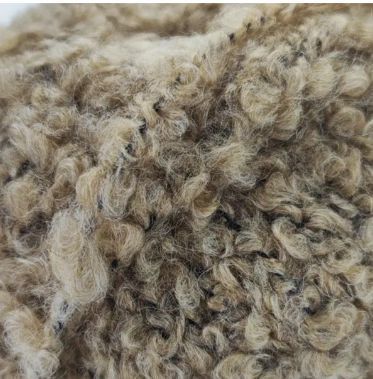 Пряжа букле CURLY ALPACA Knitme Курлі Альпака Кнітмі № КС 04 бежевий WB00451 фото