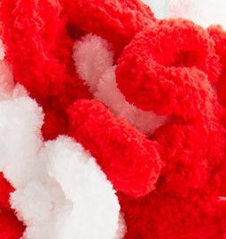 Пряжа для в'язання пальцями велюрова плюшева петлями PUFFY COLOR пуффи Колор № 6574 WB00802 фото