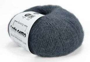 Silk Mohair Lux № Lana Gatto&nbsp;30480 темно - сірий Сілк мохер люкс Лана Гатто Італія WB01608 фото