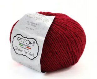 Пряжа BAMBINO LUX WOOL ETROFIL № 70034 - червоний / БАМБІНО ЛЮКС ВУЛ нитки пряжа для "вязання WB00132 фото