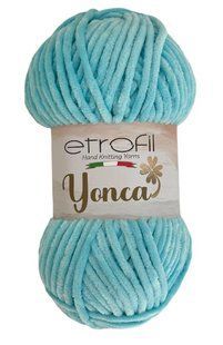 Yonca Baby Velvet № 70519 нитки плюшева пряжа для в"язання Енка Бебі Етрофил бірюза WB00537 фото