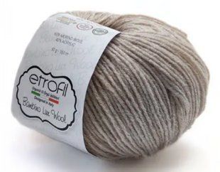Пряжа BAMBINO LUX WOOL ETROFIL № 70077 - беж / БАМБІНО ЛЮКС ВУЛ нитки пряжа для "вязання WB00133 фото