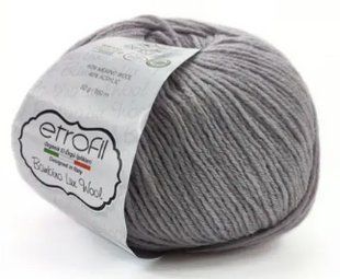 Пряжа BAMBINO LUX WOOL ETROFIL № 70086 - сірий / БАМБІНО ЛЮКС ВУЛ нитки пряжа для "вязання WB00134 фото