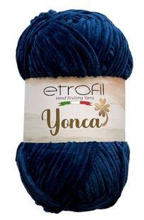 Yonca Baby Velvet № 70547 нитки плюшева пряжа для в"язання Енка Бебі Етрофил синій WB00539 фото