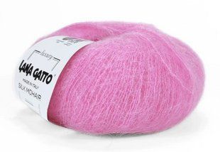 Мохер на шовку Silk Mohair №9377 - полуничний Сілк Мохер LANA GATTO (Італия) WB01649 фото