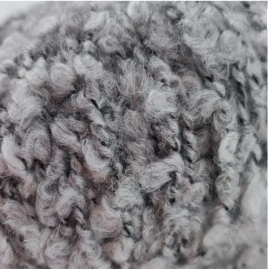 Пряжа букле CURLY ALPACA Knitme Курлі Альпака Кнітмі № КС 08 сірий WB00455 фото