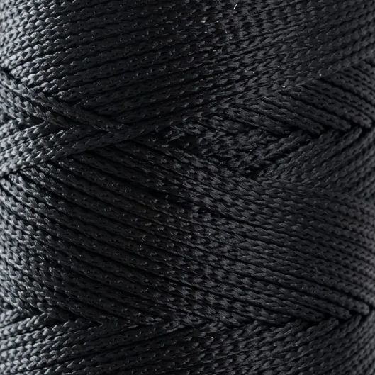 Пряжа Macrame №3 Hobbi Trend № 2001/270 чорний Etrofil Туреччина WB01752 фото