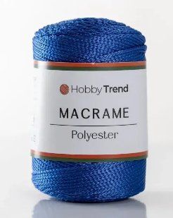 Пряжа Macrame №3 Hobbi Trend № 2001/252 синій Etrofil Туреччина WB01753 фото