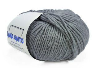 Super Soft № 14433 - сталевий мериносова пряжа для в"язання Супер Софт Lana Gatto Італія WB01236 фото