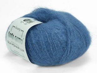 Silk Mohair Lux № Lana Gatto&nbsp;8397 - яскраво-блакитний Сілк мохер люкс Лана Гатто Італія WB01612 фото