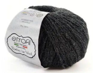 Пряжа BAMBINO LUX WOOL ETROFIL № 70090 - чорний / БАМБІНО ЛЮКС ВУЛ нитки пряжа для "вязання WB00136 фото