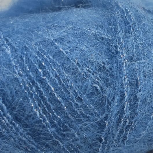 Silk Mohair Lux № Lana Gatto&nbsp;8397 - яскраво-блакитний Сілк мохер люкс Лана Гатто Італія WB01612 фото