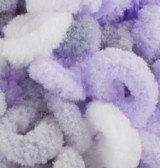 Нитки пряжа для в'язання велюрова плюшева петлями PUFFY FINE COLOR пуффи Файн Колор № 6372 WB01166 фото