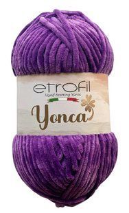 Yonca Baby Velvet № 70608 нитки плюшева пряжа для в"язання Енка Бебі Етрофил фіолетовий WB00541 фото