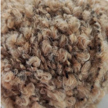 Пряжа букле CURLY ALPACA Knitme Курлі Альпака Кнітмі № КС 10 какао WB00457 фото