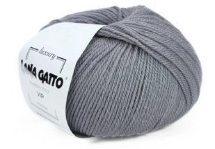 Пряжа для в"язання Vip Lana Gatto № 5513 - сірий мериносова вовна та кашемір WB01209 фото