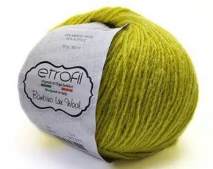 Пряжа BAMBINO LUX WOOL ETROFIL № 70211 - жовтий / БАМБІНО ЛЮКС ВУЛ нитки пряжа для "вязання WB00138 фото