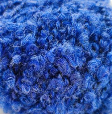 Пряжа букле CURLY ALPACA Knitme Курлі Альпака Кнітмі № КС 11 синій WB00458 фото