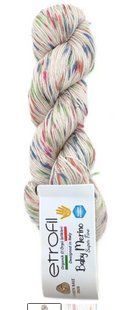 Мериносова пряжа Baby Merino Print Etrofil № EL114 нитки для в"язання Бебі Мерино Принт WB00599 фото