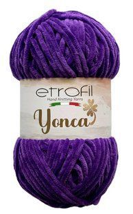 Yonca Baby Velvet № 70610 нитки плюшева пряжа для в"язання Енка Бебі Етрофил фіолет WB00543 фото
