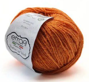 Пряжа BAMBINO LUX WOOL ETROFIL № 70212 - помаранчевий / БАМБІНО ЛЮКС ВУЛ нитки пряжа для "вязання WB00139 фото