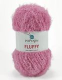 Пряжа Fluffy букле плюш Popyarn (Турция) Флуффи В-707 рожевий WB01180 фото