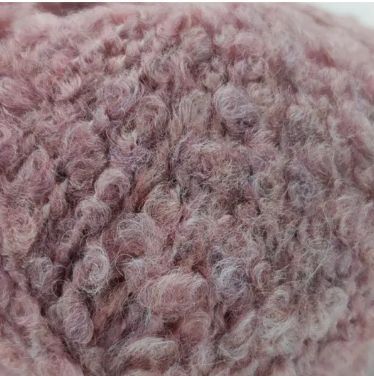 Пряжа букле CURLY ALPACA Knitme Курлі Альпака Кнітмі № КС 14 блідно - рожевий WB00460 фото