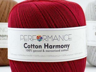Пряжа Cotton Harmony № 0363 вишня,100% бавовна, Performance (Болгарія) Коттон Хармони WB00980 фото