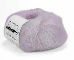 Мохерова пряжа MOHAIR ROYAL № 9369 - бузок нитки пряжа для в"язання WB00045 фото