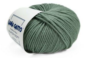 Super Soft № 14634 - шавлія мериносова пряжа для в"язання Супер Софт Lana Gatto Італія WB01242 фото