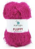 Пряжа Fluffy букле плюш Popyarn (Турция) Флуффи В-712 фуксия WB01183 фото