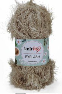 Пряжа Eyelash № 05 беж "травка" Айлеш Knetme нитки для в"язання WB00479 фото