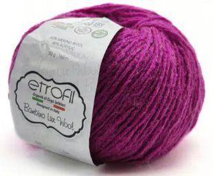 Пряжа BAMBINO LUX WOOL ETROFIL № 70315 - фуксія / БАМБІНО ЛЮКС ВУЛ нитки пряжа для "вязання WB00143 фото